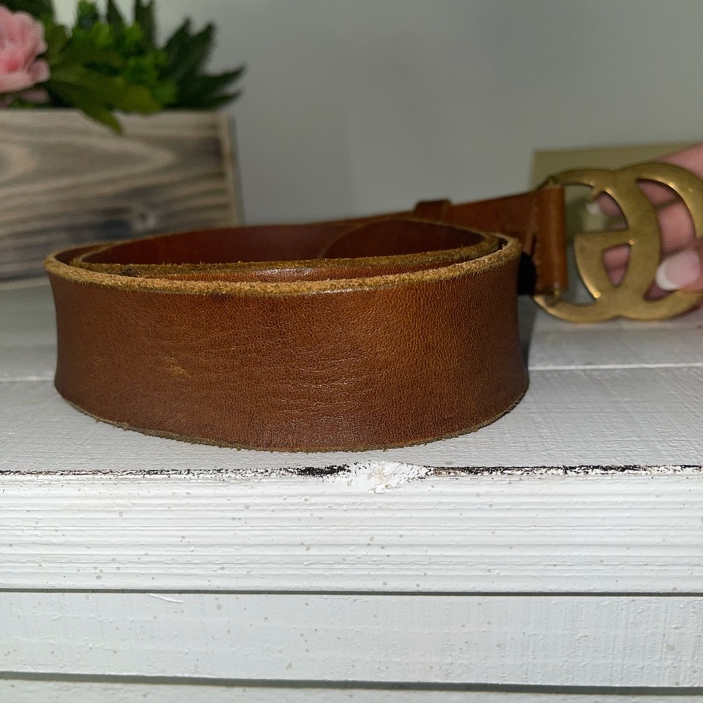 GUCCI Leather belt with Double G buckle - Picture 4 of 6